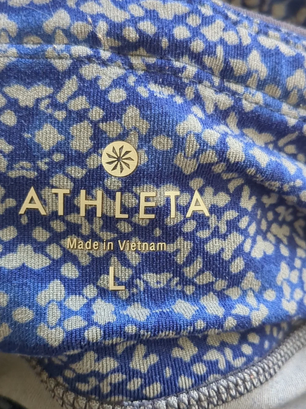Large Athleta Leggings With Skirt Attached Blue